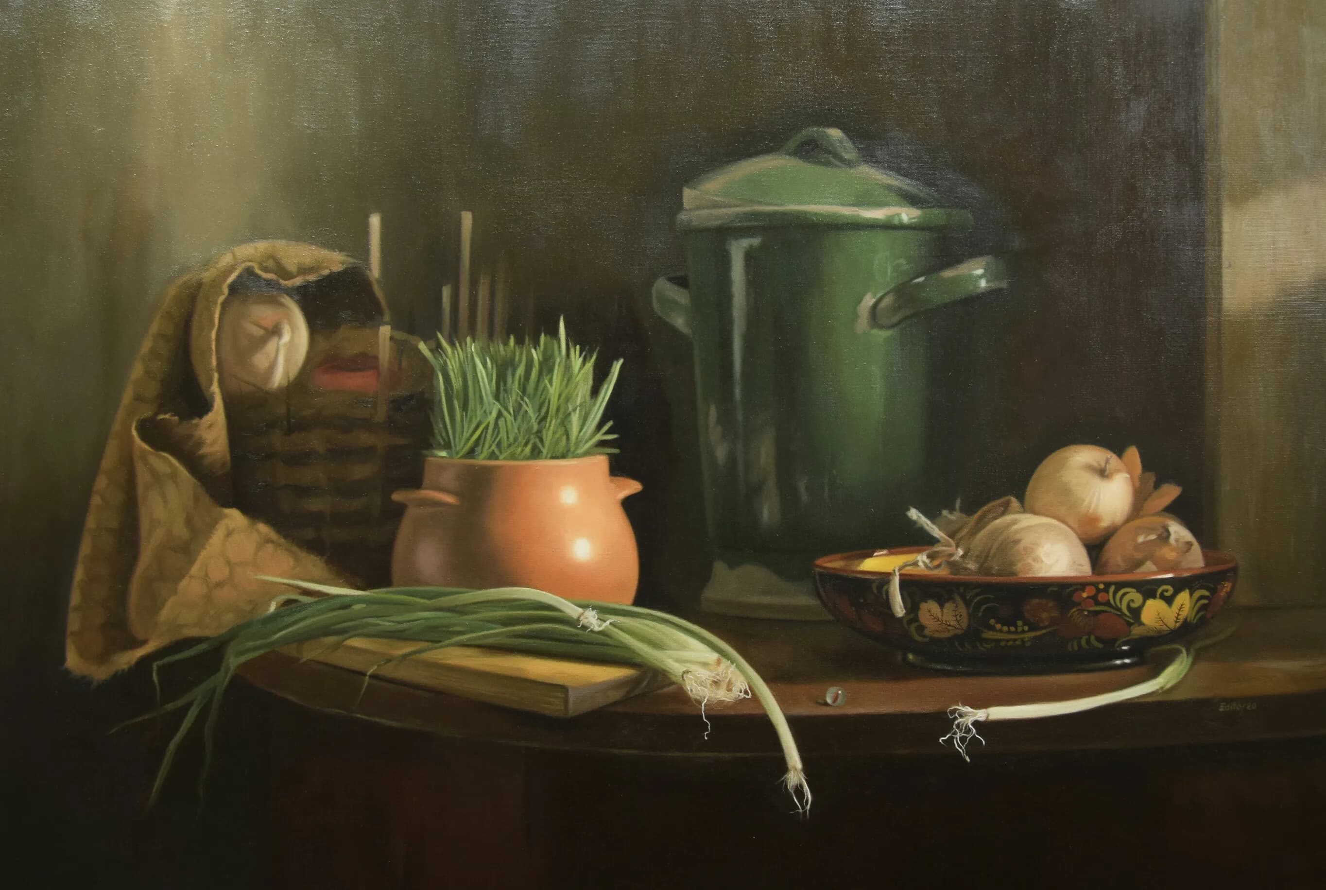 Still Life with Green Porrón